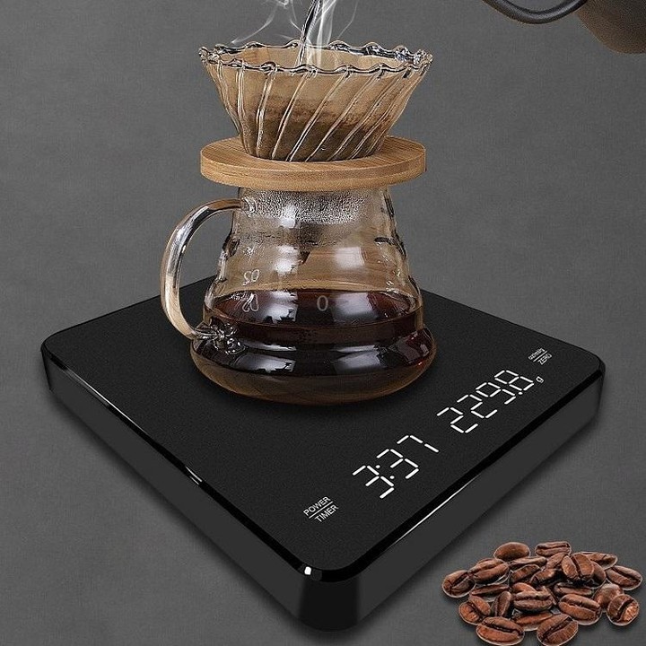 Household LED Electronic Coffee Scale, Specification: Black