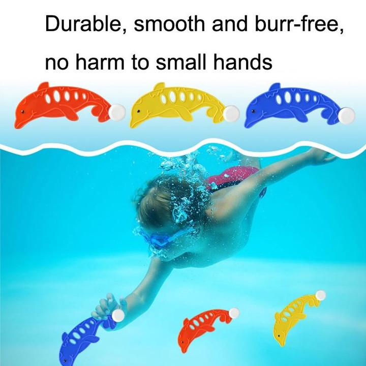 4PCS Hard Ring Diving Swimming Pool Toys Children Summer Water Toys