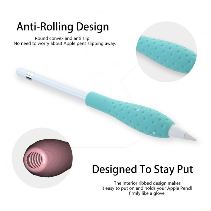 Tablet Stylus Pencil Silicone Case For Apple Pencil 1/2 Gen(Green)