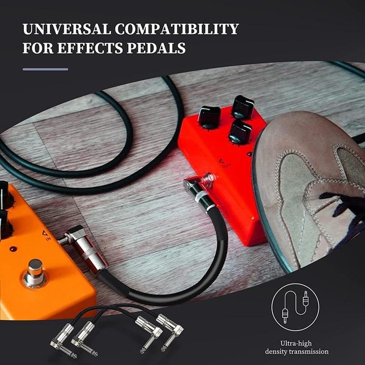 Single Block Audio Instrument Electric Guitar Effect Line, Cable Length: 15cm(Square Head Silver)