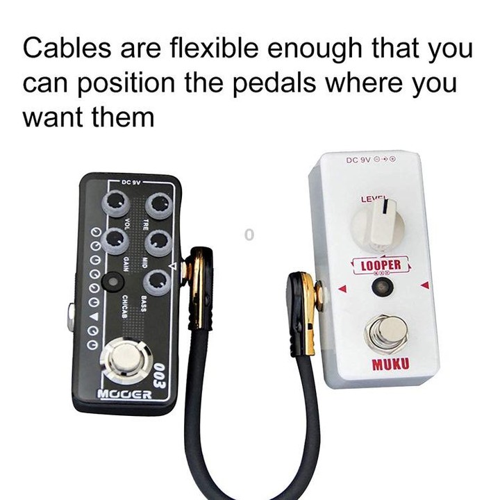 Single Block Audio Instrument Electric Guitar Effect Line, Cable Length: 30cm(Flat Head Silver)