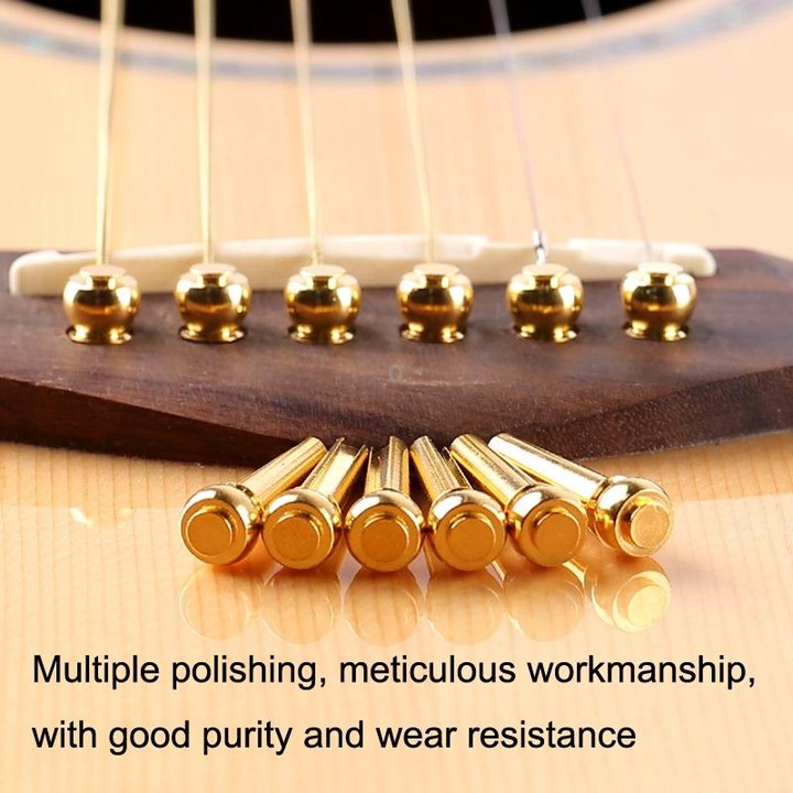 6PCS Guitar Dipping Pure Copper Citrimine Guitar Caps, Style: Big Diamond (Purple)