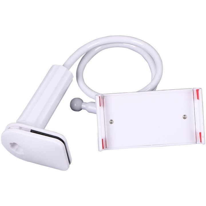 GS06 Live Video Plastic 360 Degree Rotating Phone Guitar Stand (White)