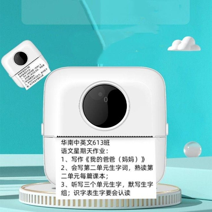 Mini Student Wrong Question Bluetooth Thermal Printer(White)