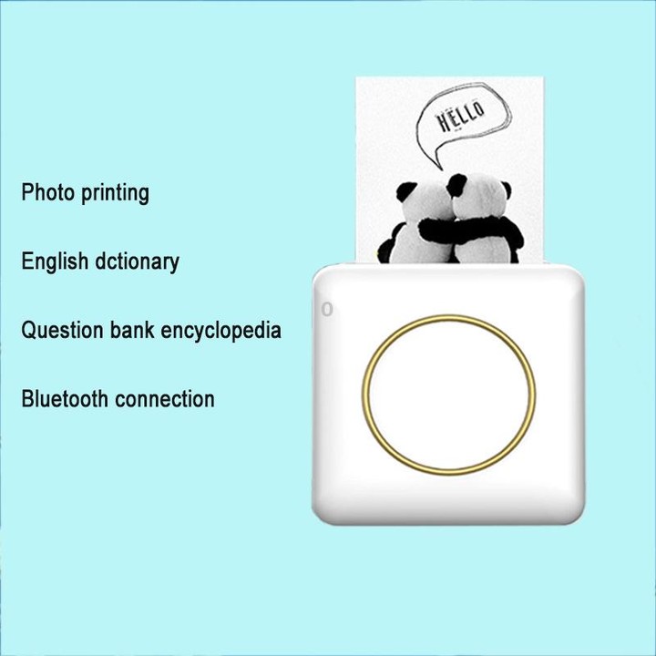 Mini Student Wrong Question Bluetooth Thermal Printer(Pink)