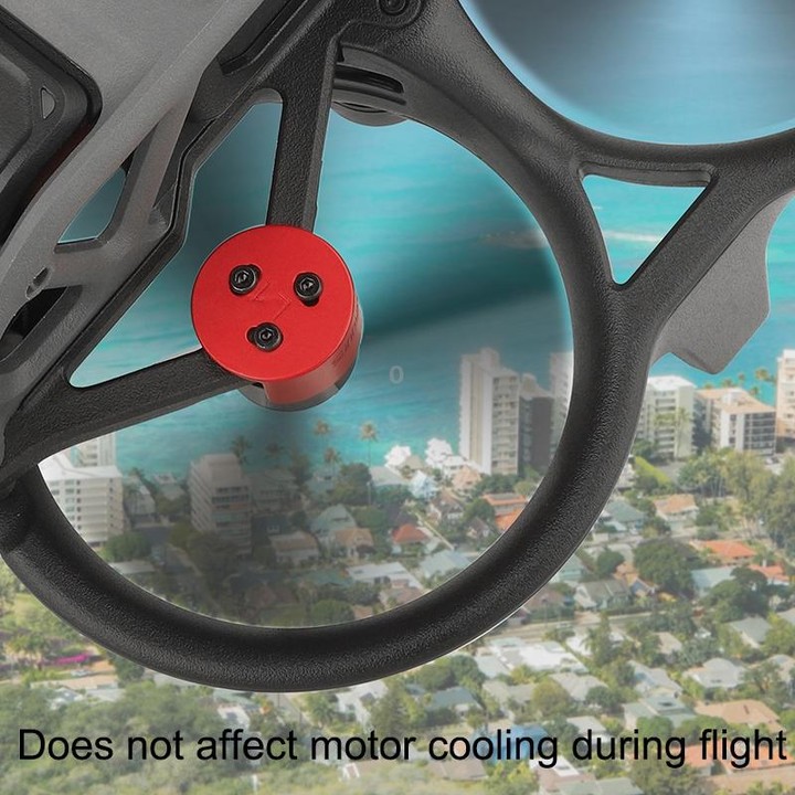 4 PCS / Set Sunnylife AT-MD475 Dust-proof Waterproof Aluminum Alloy Motor Cover For DJI Avata(Red)