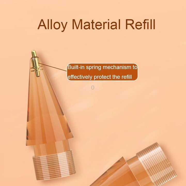 For Apple Pencil 1/2 2pcs Stylus Transparent Replacement Needle Nib, Spec: Extended (Red)
