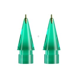For Apple Pencil 1/2 2pcs Stylus Transparent Replacement Needle Nib, Spec: Extended (Green)