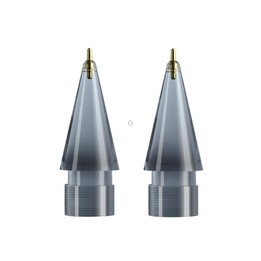 For Apple Pencil 1/2 2pcs Stylus Transparent Replacement Needle Nib, Spec: Extended (Gray)