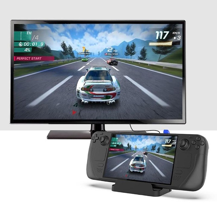 PGTECH For Steam Deck Game Console Base Support Data Transmission With Network Port