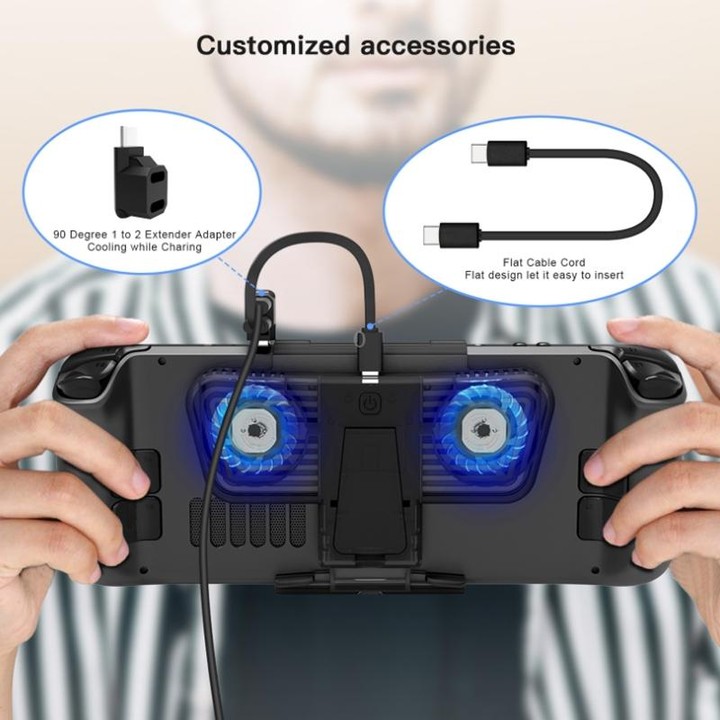 JYS For Steam Deck/Switch/OLED Game Console Cooling Fan With Bracket
