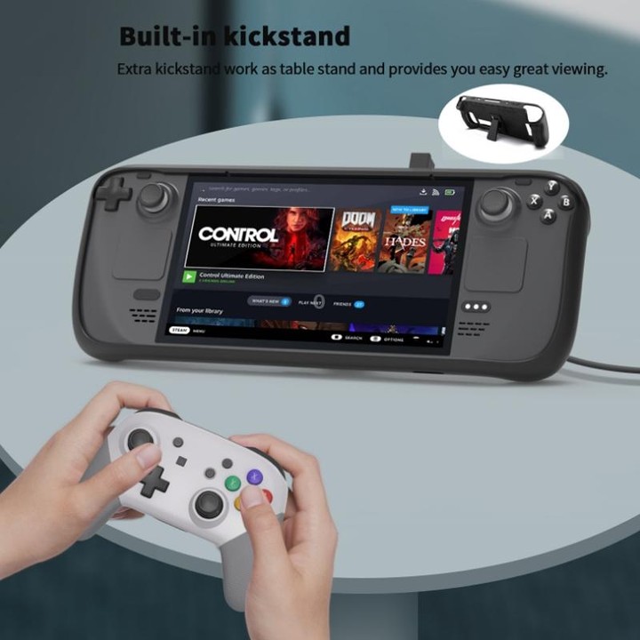 JYS For Steam Deck Handheld TPU Case + Touchpad Button Sticker