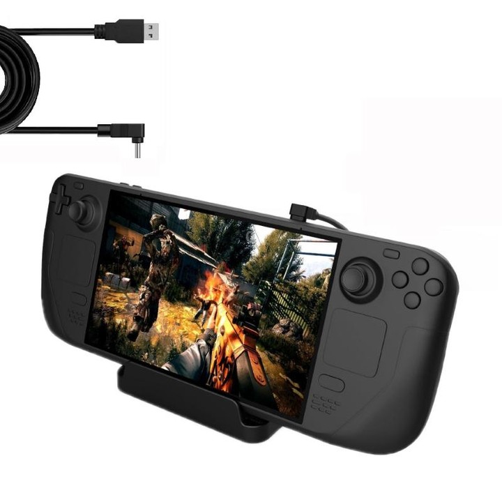 PGTECH For Steam Deck Console Holder With Charging Cable(2 PCS/Set)