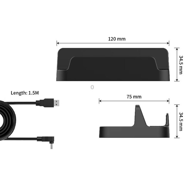 PGTECH For Steam Deck Console Holder With Charging Cable(2 PCS/Set)