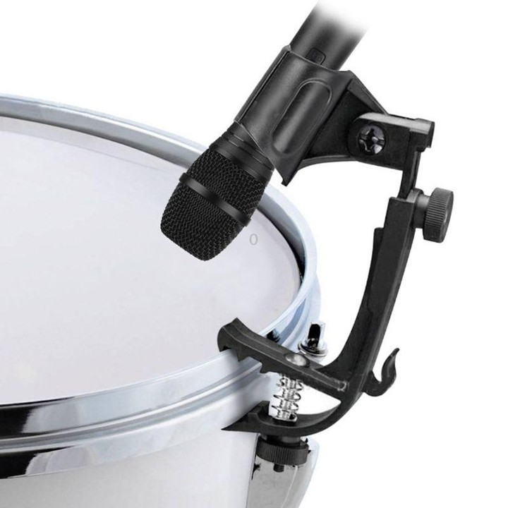 2 PCS Adjustable Clip On Drum Rim Shock Mount Microphone Mic Clamp Holder(M00661)