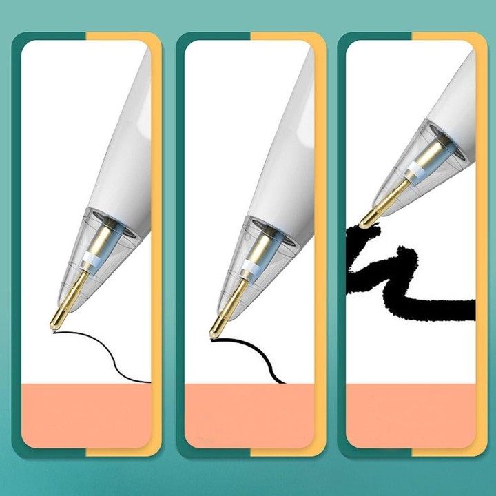 For Apple Pencil 1/2 Transparent Replacement Pen Tip Transform Nib,Style: 5.0 Golden Needle