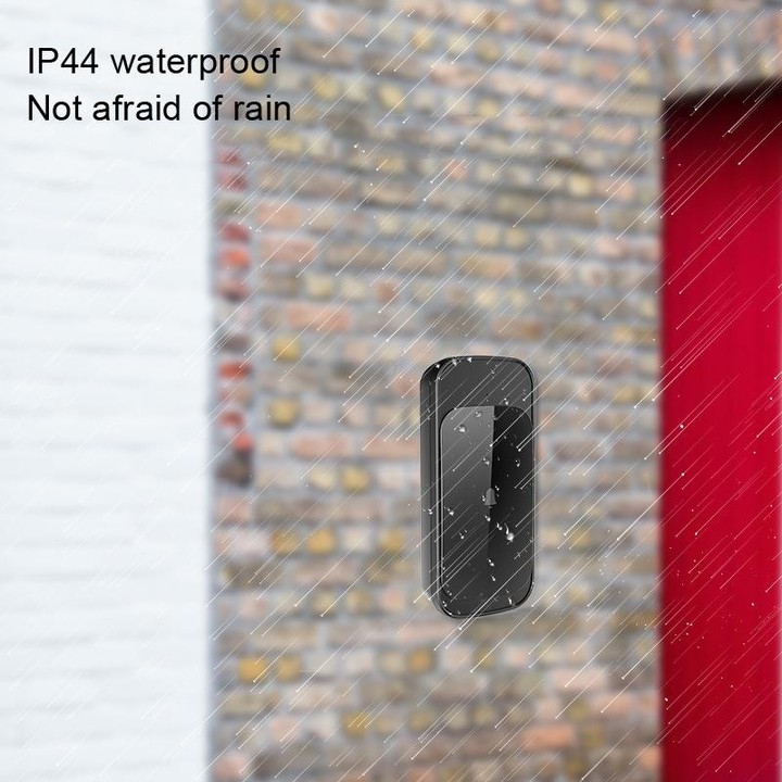 C03 1 For 1 Home Wireless IP44 Waterproof Touch Sensor Doorbell(EU Plug White)
