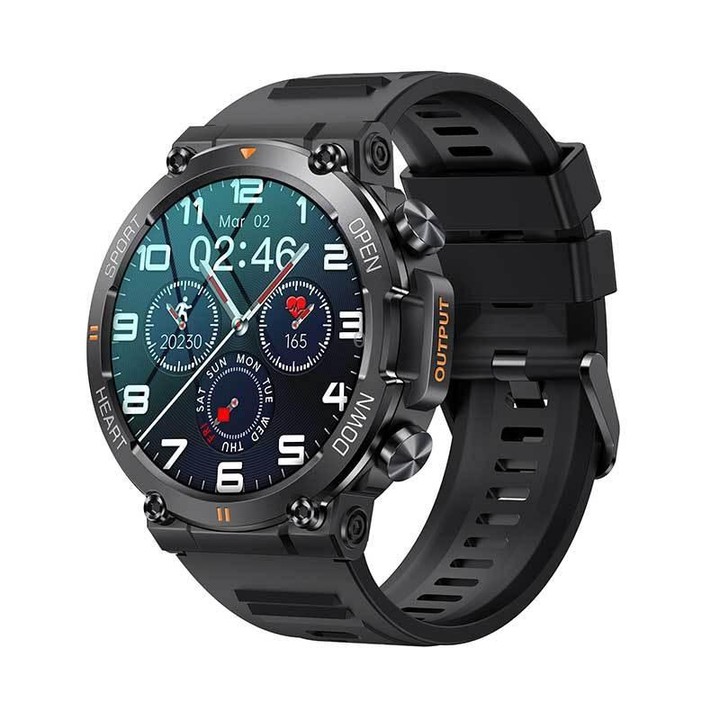 K56Pro 1.39 Inch Heart Rate/Blood Pressure/Blood Oxygen Monitoring Smart Calling Watch(Black)