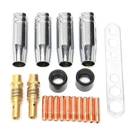 19 PCS / Set Welding Torch Insulation Sleeve Cover Nozzle Head Spring Tool Spare Kit