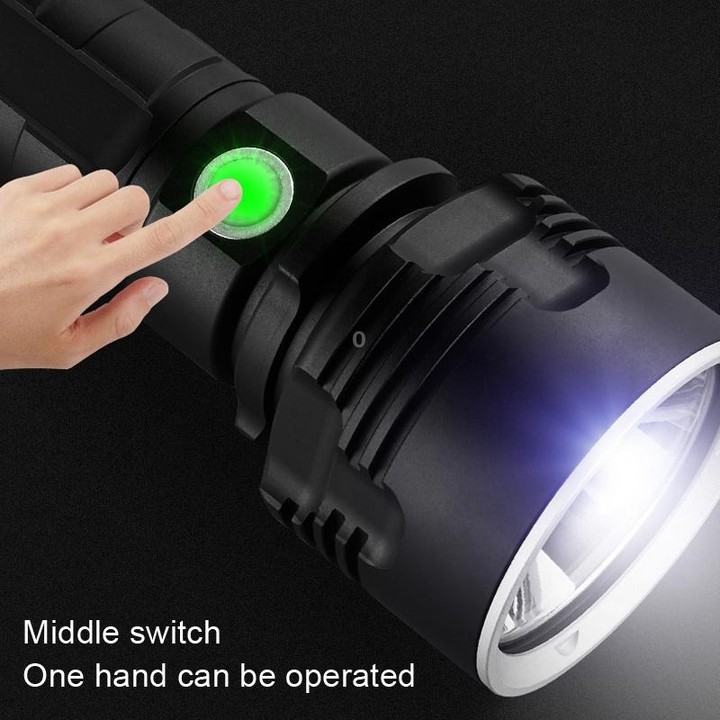 Strong Light Outdoor Waterproof Camping Aluminum LED Flashlight, Style: L2 (Without Battery)