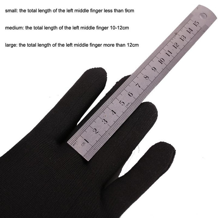2PCS Beginner Press Nylon Wear -Resistant Anti -Slip Left Hand Guitar Exercise Glove,Size: Small