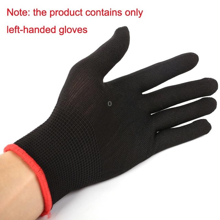 2PCS Beginner Press Nylon Wear -Resistant Anti -Slip Left Hand Guitar Exercise Glove,Size: Small