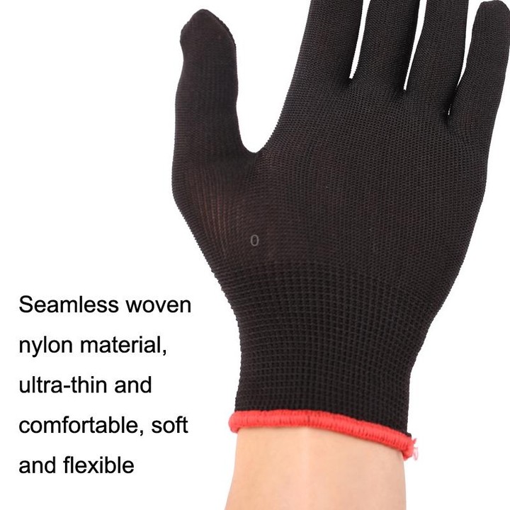 2PCS Beginner Press Nylon Wear -Resistant Anti -Slip Left Hand Guitar Exercise Glove,Size: Medium