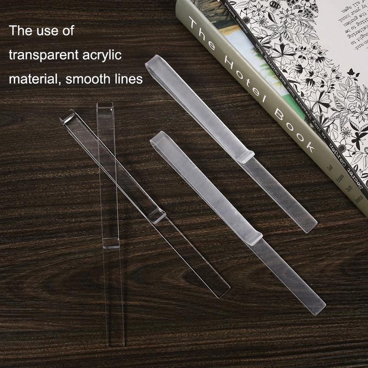 1 Pair PJ1226 Music Spectrum Clipplane Tablature Clip Music Song Clip(Transparent)