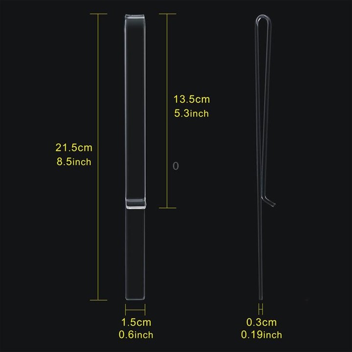 1 Pair PJ1226 Music Spectrum Clipplane Tablature Clip Music Song Clip(Transparent)