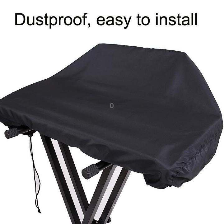 With Drawing Rope Dust -Proof Waterproof Adjustable Electronic Piano Hood, Style: 61 Keys