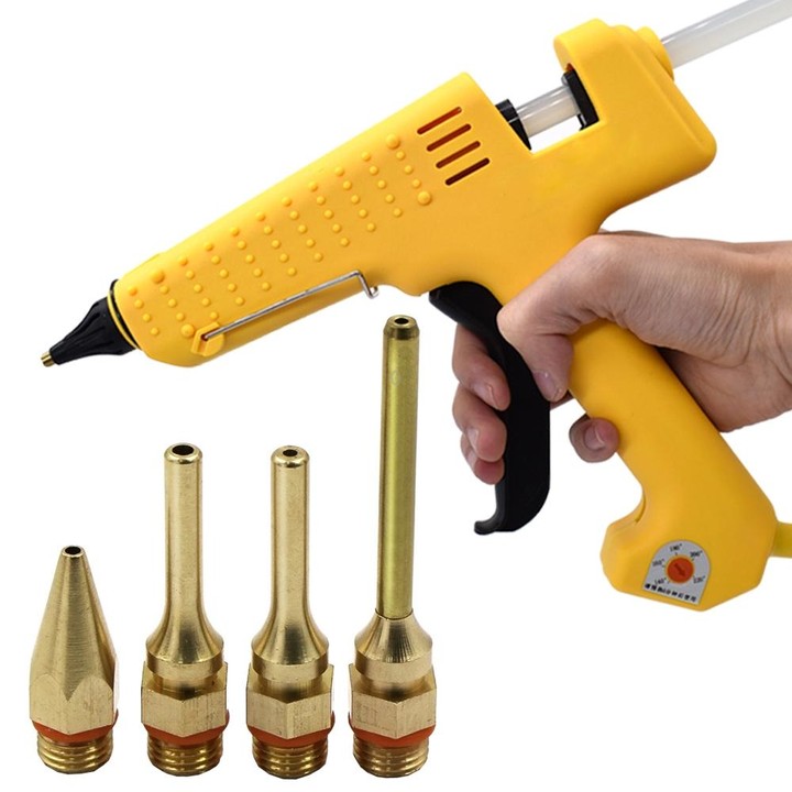 Hot Melt Glue Tool Copper Nozzle Fine Hole Dispensing Head, Size: 2.0x70mm