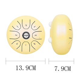 Shuffle SD-5 5.5 Inch Steel Tongue Carefree Empty Drum Percussion Instrument(Pink)