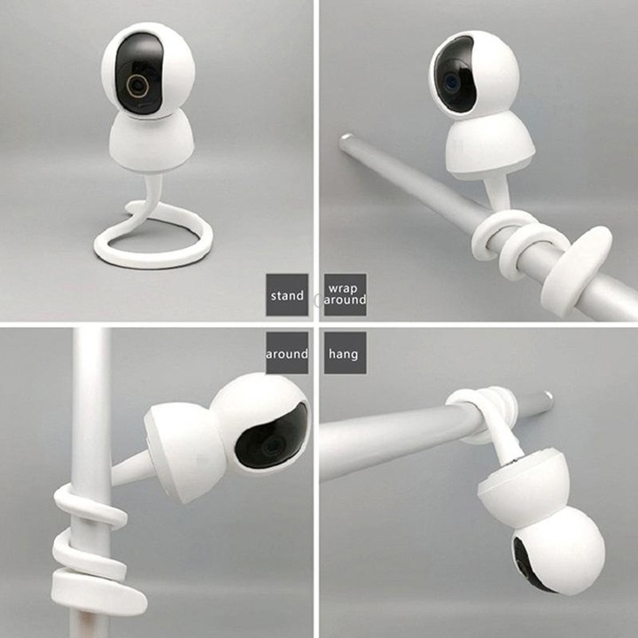 Flexible Twist Mount for Most Cameras with 1/4 Turnbuckles(Black)