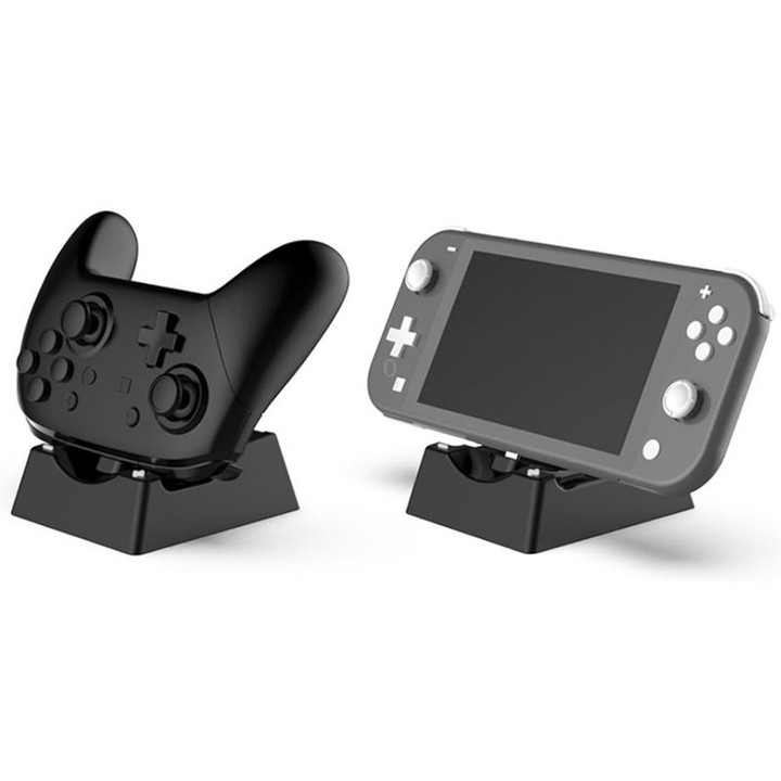 Game Console Handle Stand Charger For Nintendo Switch/Switch Oled/Switch Lite(Black)