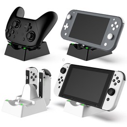 Game Console Handle Stand Charger For Nintendo Switch/Switch Oled/Switch Lite(Black)