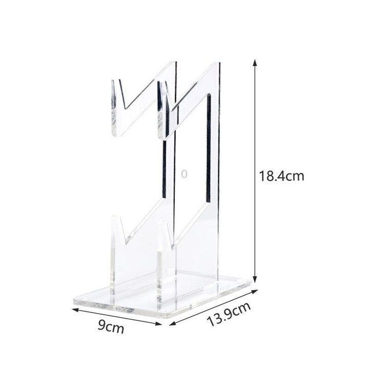 For PS4/ PS5/PS3 Acrylic Double Layer Game Handle Storage Bracket (Transparent)