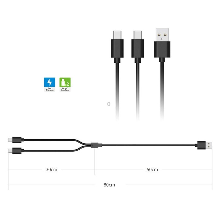 For PS5 VR2/Switch/PS5 Game Controller DOBE Type-C/USB-C Charging Cable