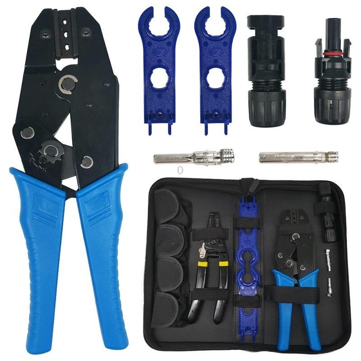 Photovoltaic Connector Crimping Pliers Solar Panel Installation Tools, Model: Set 1
