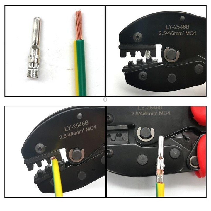 Photovoltaic Connector Crimping Pliers Solar Panel Installation Tools, Model: 7inch Clamp