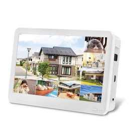 4CH 4K 8MP POE NVR With 11.6-Inch Monitor H.265 Network Video Recorder For Security Camera System(US Plug)