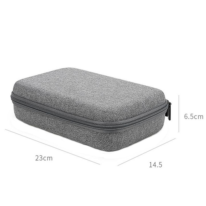 YK05 EVA Hard Shell Anti-Shock Anti-Fall Mobile Hard Disk Double-layer Digital Storage Bag(Black)