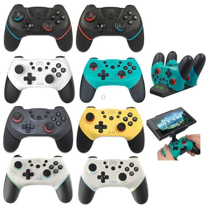 For Switch/ Switch OLED/Switch Lite Bluetooth Handle 6-axis Wireless Gamepad(Green)