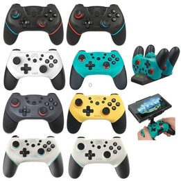 For Switch/ Switch OLED/Switch Lite Bluetooth Handle 6-axis Wireless Gamepad(Left Green Right Blue)