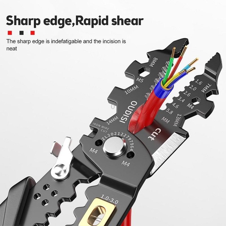 25 In 1 Electrician Multipurpose Wire Stripper(Black)