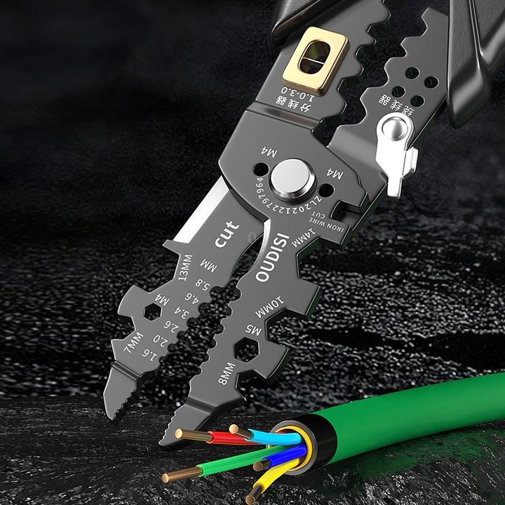 25 In 1 Electrician Multipurpose Wire Stripper(Black)