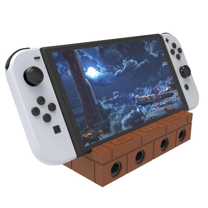 For Nintendo Switch / Switch OLED / NGC SW450 Handle Converter Multi-Function Charging Base Screener(Brown)