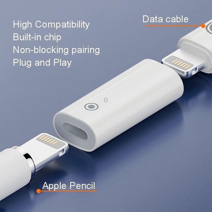 For Apple Pencil 1/2 Charging Adapter Stylus Charging Converter, Interface form: 8Pin Female To Female