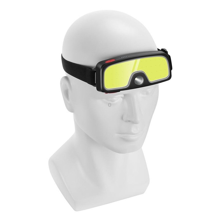 G-14 USB Charging Dual Light Source COB Headlight Camping Riding Running Headlight(Glasses Type)