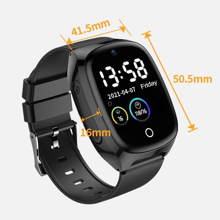 D300 1.54 inch IPS Screen Smart Watch, Support Tracking and Positioning & 4G Video Call(No Body Temperature Version)
