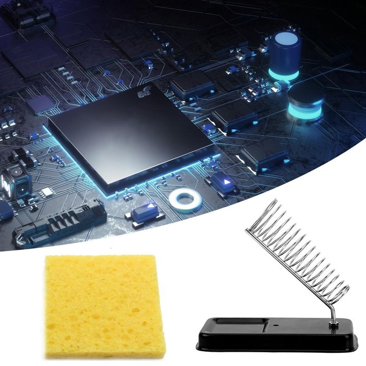10pcs Soldering Iron Tin Remover Cleaning Cotton Wood Pulp Sponge,Spec: Thin Round 5.1cm